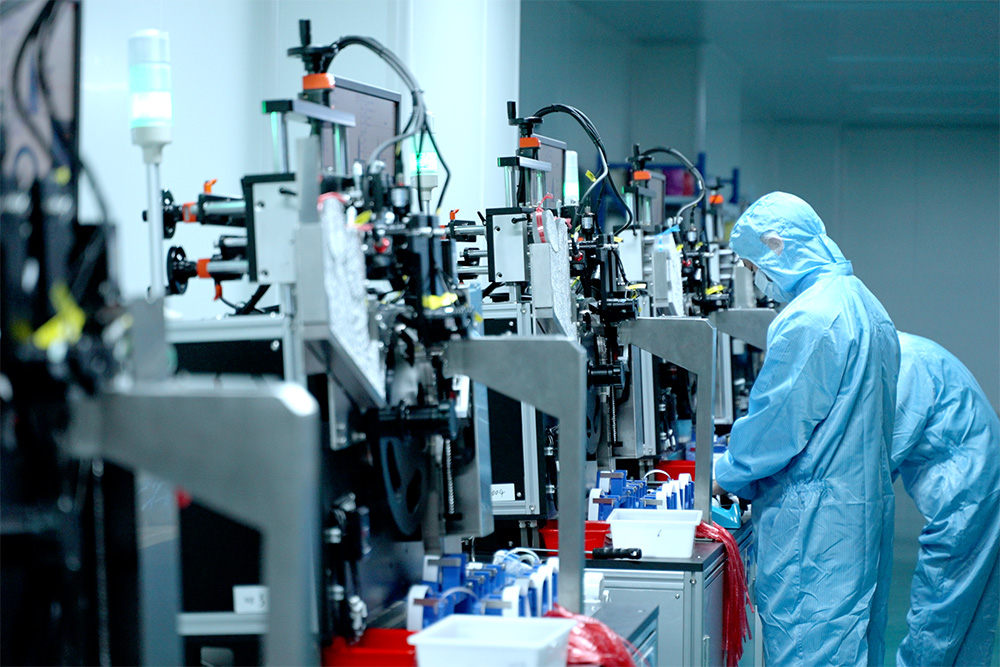 全自動(dòng)檢針車間